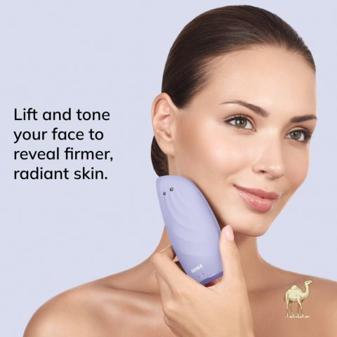 Ультразвуковая термо-щётка и лифтинг-девайс для лица 8в1, фиолетовый