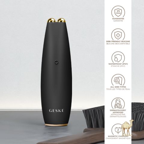 Компактный микротоковый девайс для лифтинга лица и губ 6в1, серый