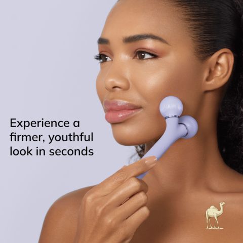 Электронный звуковой ролик для лица, фиолетовый