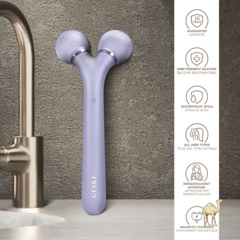 Электронный звуковой ролик для лица, фиолетовый