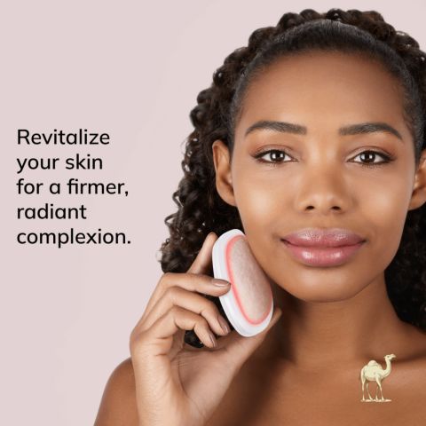 Ультразвуковая маска 9в1 с функцией нагрева, охлаждения и LED-светотерапией, жемчужно-белый