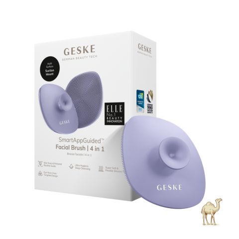 Щётка для лица с держателем 4в1, фиолетовый