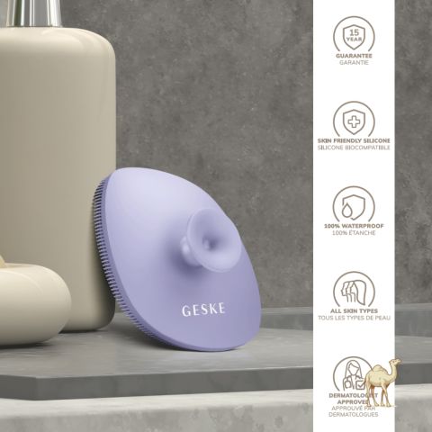 Щётка для лица с держателем 4в1, фиолетовый